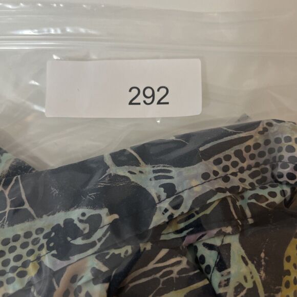 Rum Reggae‎ Shirt Mens XL Batik Blue Fish Print Hawaiian Short Sleeve Travel - Picture 10 of 10